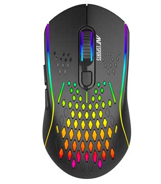 Ant Esports GM700 Ergonomic Wireless Gaming Mouse (Black)