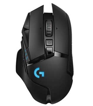 Logitech G502 Lightspeed Wireless Gaming Mouse (Black)