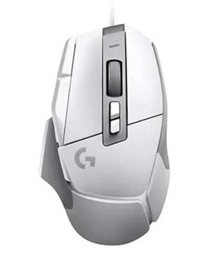 Logitech G502 X Ergonomic Gaming Mouse (White)