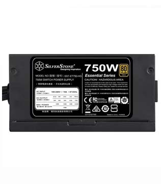 SilverStone 750 Watt Power Supply Gold Semi Modular