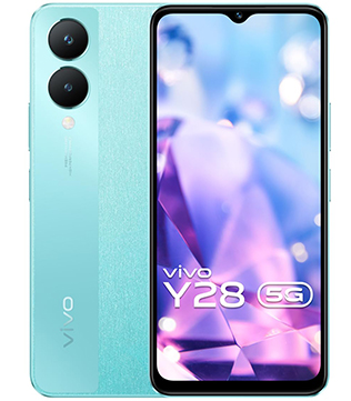 Vivo Y28 5G 6GB RAM, 128GB Storage (Glitter Aqua)