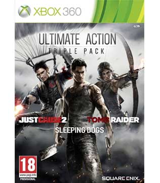 Ultimate Action Triple Pack Just Cause 2/Sleeping Dogs/Tomb Raider Xbox 360